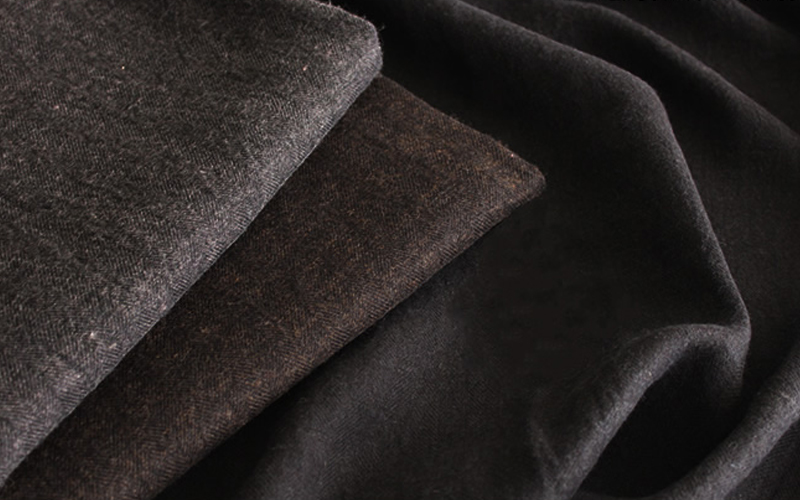 リネンウールヘリンボン1/25番手